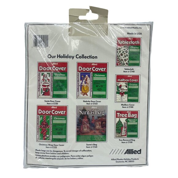 Vintage Funkins Merry Christmas Outdoor Decorations Allied 3 Ft Tall USA NOS - Picture 9 of 15